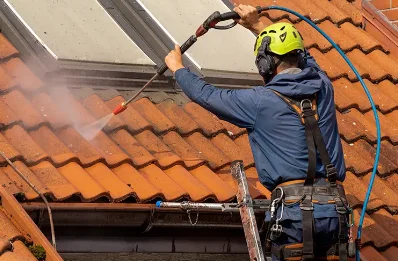 Démoussage et hydrofuge de toiture à Thaix